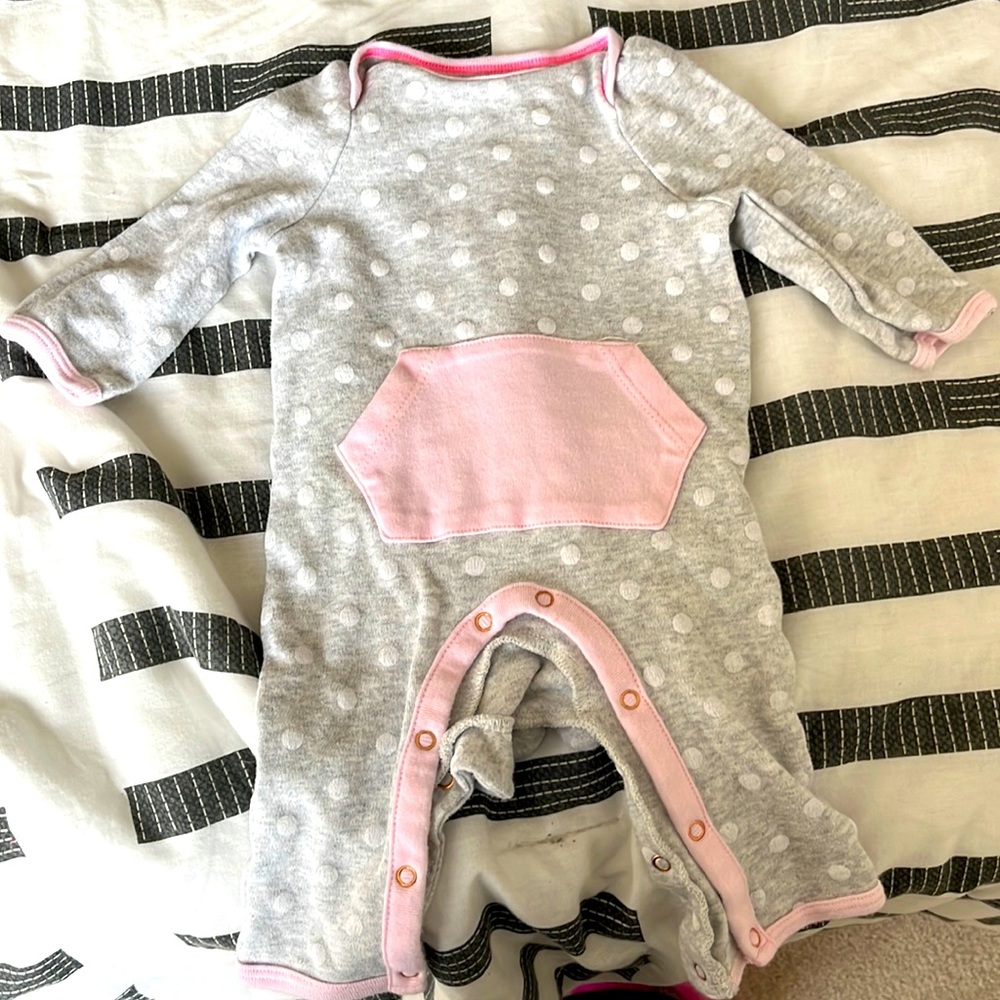 Cloud island 0-3 month onesie